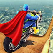 Super Hero Bike Mega Ramp - Racing Simulator