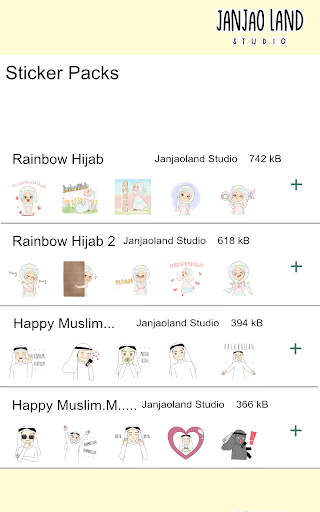 Cute Muslim Sticker for WhatsA