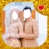 Modern Muslim Wedding Couple icon