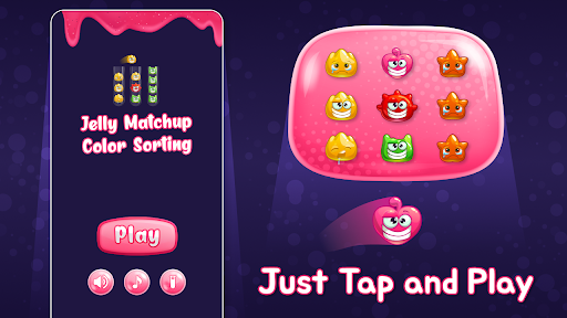 Android application Jelly Matchup - Color Sorting screenshort