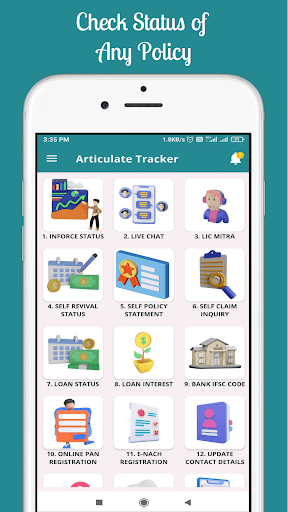 Android application Articulate Tracker screenshort