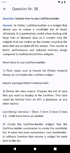 Flutter Interview Practice Screenshot