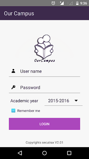 Android application Linga Global School KLU Campus screenshort