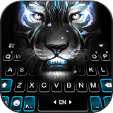 Fierce Neon Tiger Keyboard Bac icon