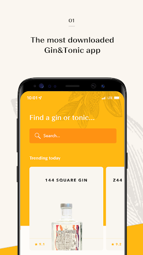 Android application Ginventory - Gin & Tonic Guide screenshort