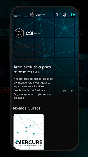 Android application CSI – Soluções de Inteligência screenshort