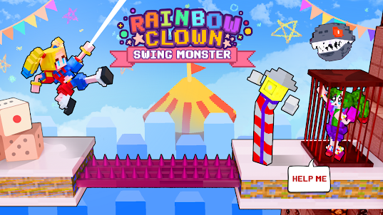 Rainbow Clown: Swing Monster