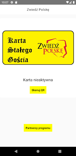 Android application Karta Gościa screenshort