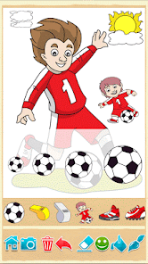 Captura de Pantalla 4 Libro para colorear de fútbol android