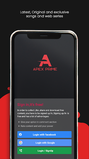 Android application Apex Prime-Web Series & Movies screenshort