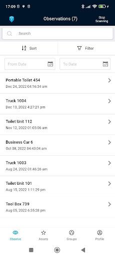 Android application Troverlo: Asset Tracking screenshort
