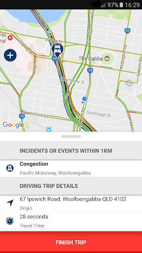 Screenshot of QLDTraffic