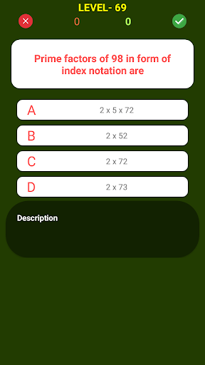 Math Trivia - Fraction Quiz Screen 3