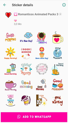 Animated Good Morning Stickers