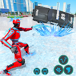 Cover Image of Download Flying Rope Robot Snow Storm Hero: Crime Battle 0.1 APK