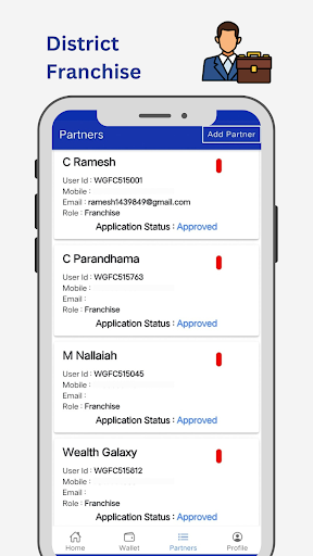 My Wealth Galaxy - Partner Screen 2