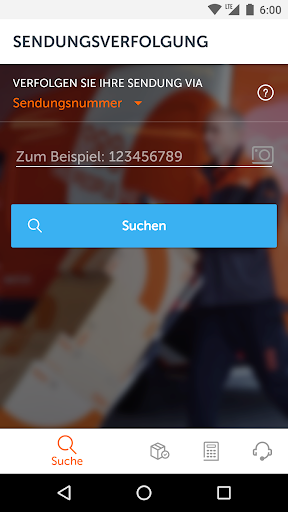 Android application TNT - Tracking screenshort