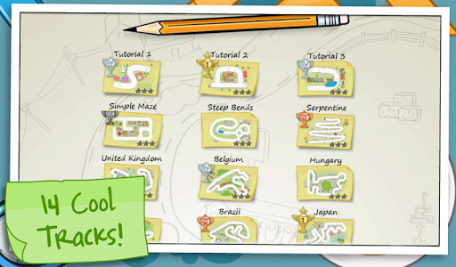 Screenshot of Paper Racing