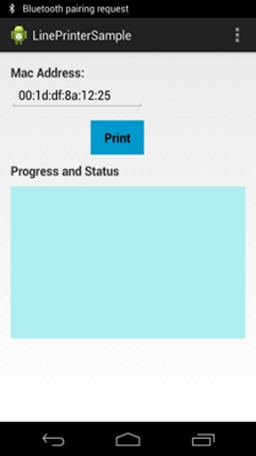 Line Print Service Screen 2