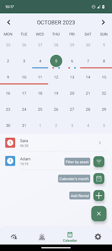 Android application SquareX screenshort