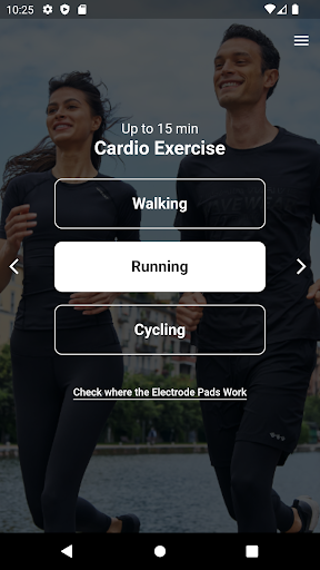 ElecSuit for Exercise Mode Screen 2