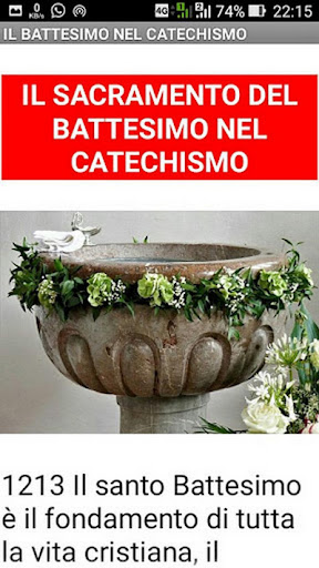 Santo Battesimo Screen 2