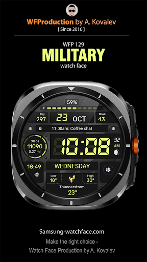 WFP 129 Military watch face screenshot 8