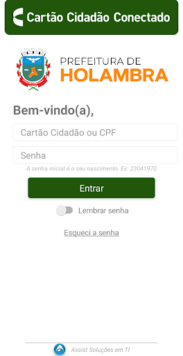 Android application Holambra Conectada screenshort