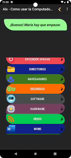 Android application Alx - Computación screenshort
