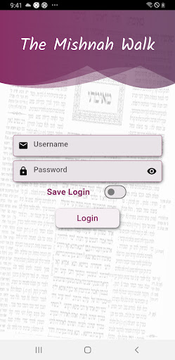 Android application The Mishnah Walk screenshort