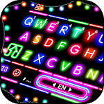 Cover Image of Download Sparkle Neon Lights Keyboard Theme 1.0 APK