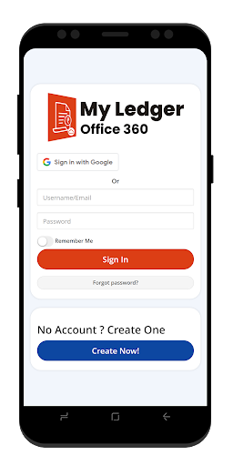 Android application My Ledger Office360 screenshort