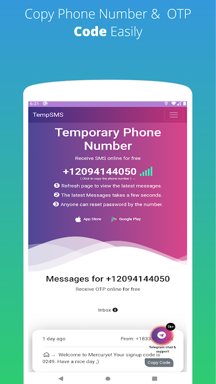 Temp Sms - Temporary Numbers Bởi Devops Tech - (Android Ứng Dụng) — Appagg
