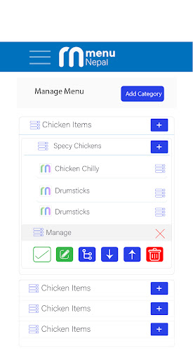 Menu : QR, Digital & Print Screen 3