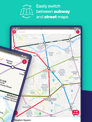 Screenshot of Shanghai Interactive Metro Map