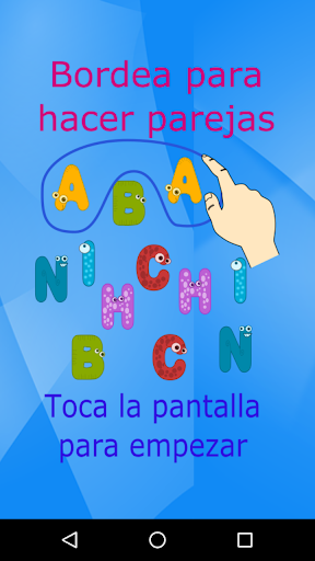 Android application Parejas de letras screenshort