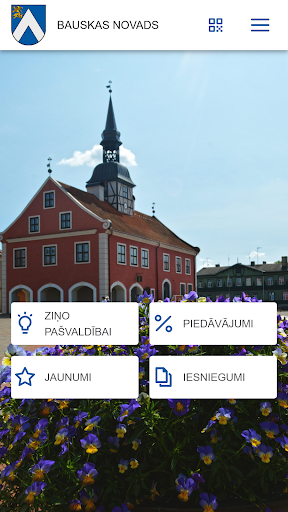 Android application Bauskas novads screenshort