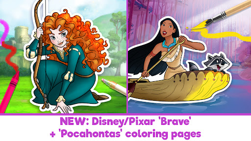 Disney Coloring World - Drawing Games for Kids 8.1.0 screenshots 1