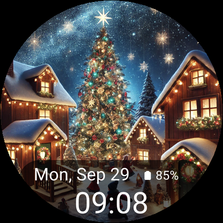 NewYear Spark Watch Face screenshot 7