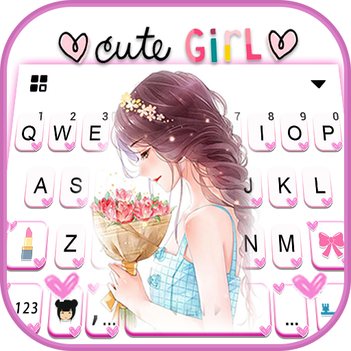 Flower Princess Keyboard Backg logo