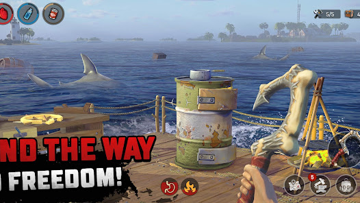 Raft Survival: Ocean Nomad Mod APK 1.212.1 Money For Android or iOS Gallery 5