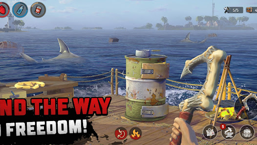 Raft Survival Ocean Nomad v1.214.0 MOD APK (Unlimited Coins, Menu) Gallery 5