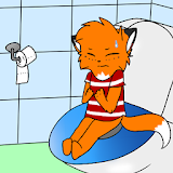 Finn Fox is potty training icon