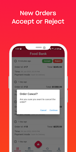 FoodBank Merchant Screen 3