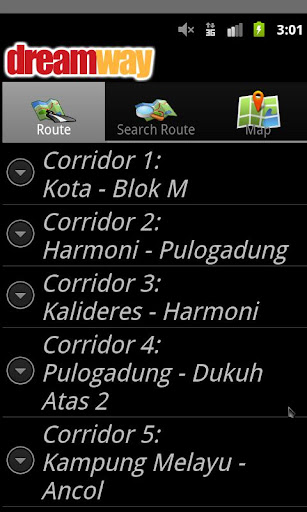 Android application Dreamway screenshort