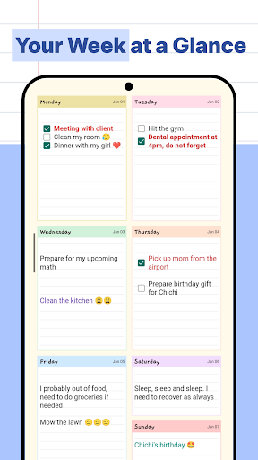Weekly Planner Screenshot 1 - AppWisp.com