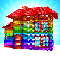 Houses Magnet World 3D - Build by Magnetic Balls