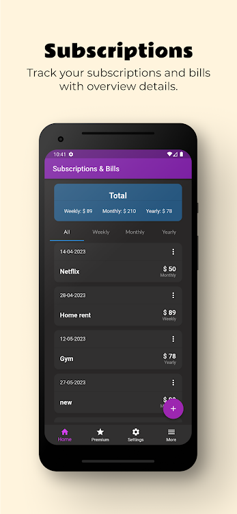 Subsify: Subscriptions & Bills - 1.1.1 - (Android)