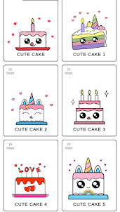 Как нарисовать милый торт