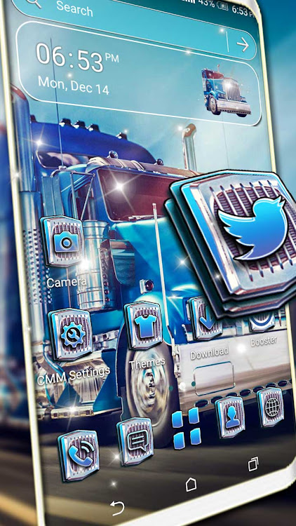 Blue Truck Launcher Theme - 2.3 - (Android)